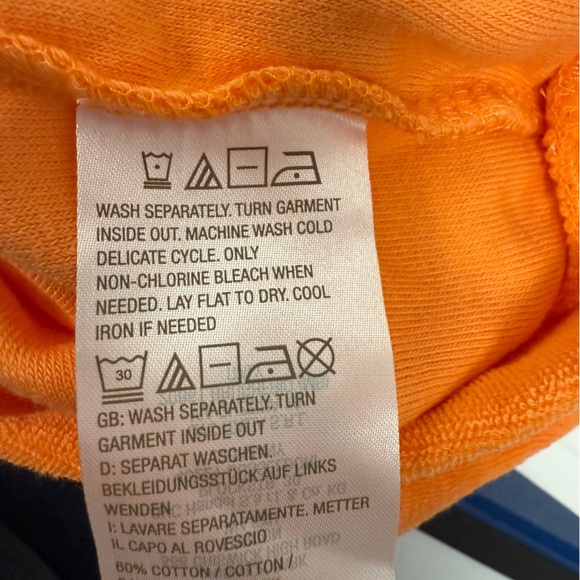 Belle Beach Kim Gravel Poolside Terry Sweatshirt Plus 2X Relaxed Bright Orange - Picture 9 of 10